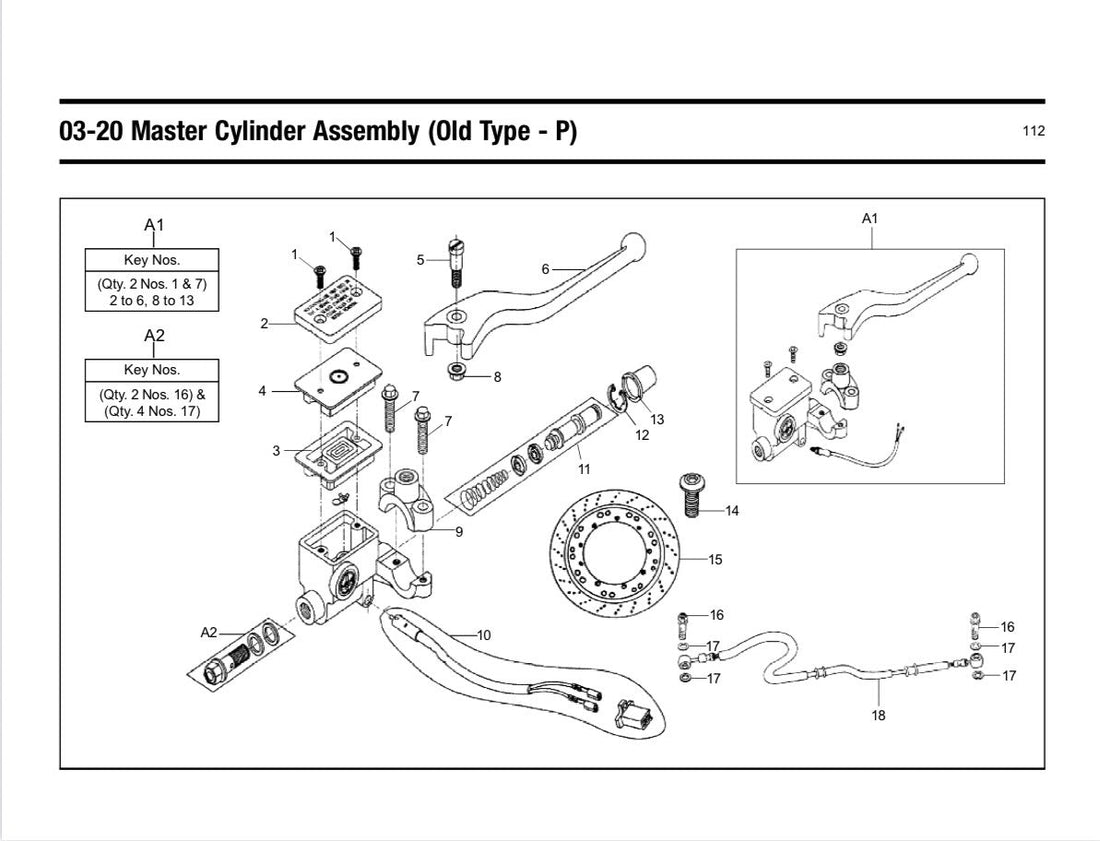 Master Rem Depan Tipe Pricol (Kaliper 2 Pin)