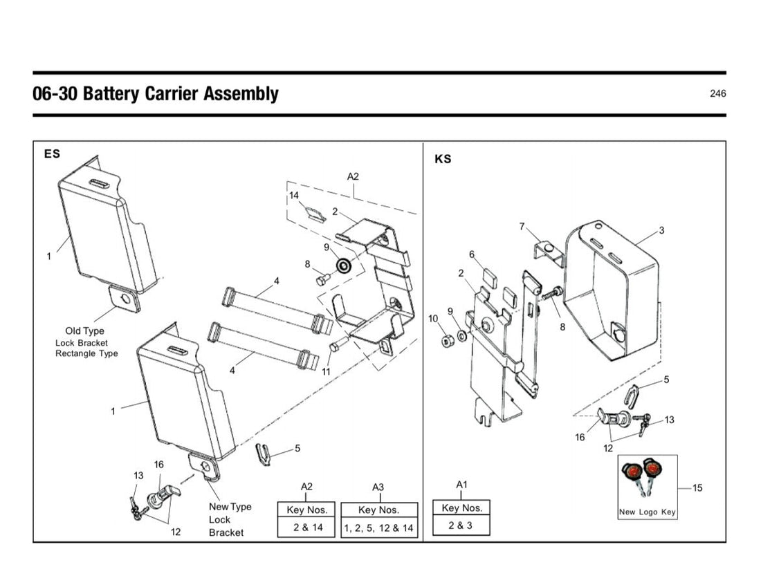 Battery Carrier (Dudukan dan Tutup Aki) UCE