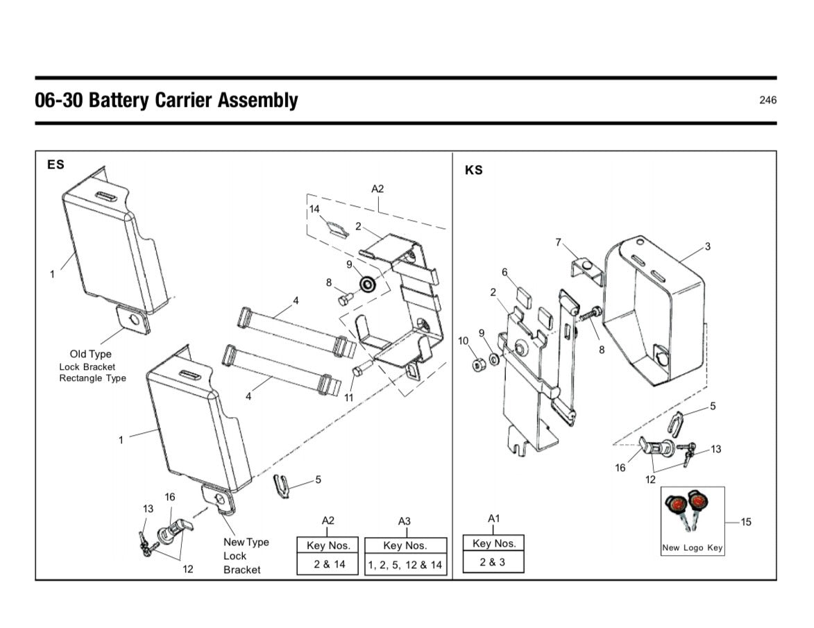 Battery Carrier (Dudukan dan Tutup Aki) UCE