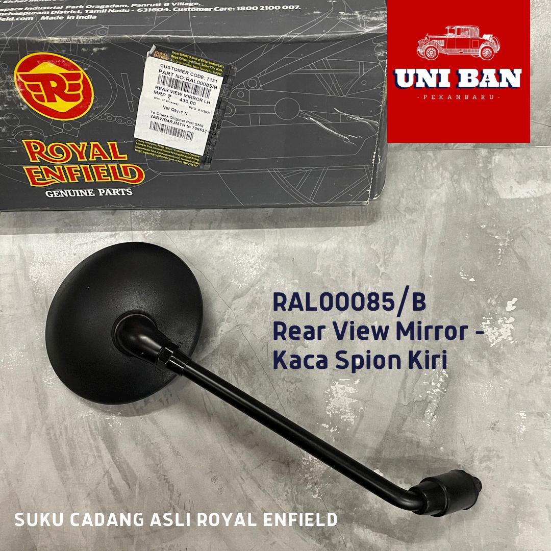 Spion Hitam Classic 500 Bullet Classic Reborn 350 RAL00084 (Kanan) atau RAL00085 (Kiri) - Royal Enfield ASLI