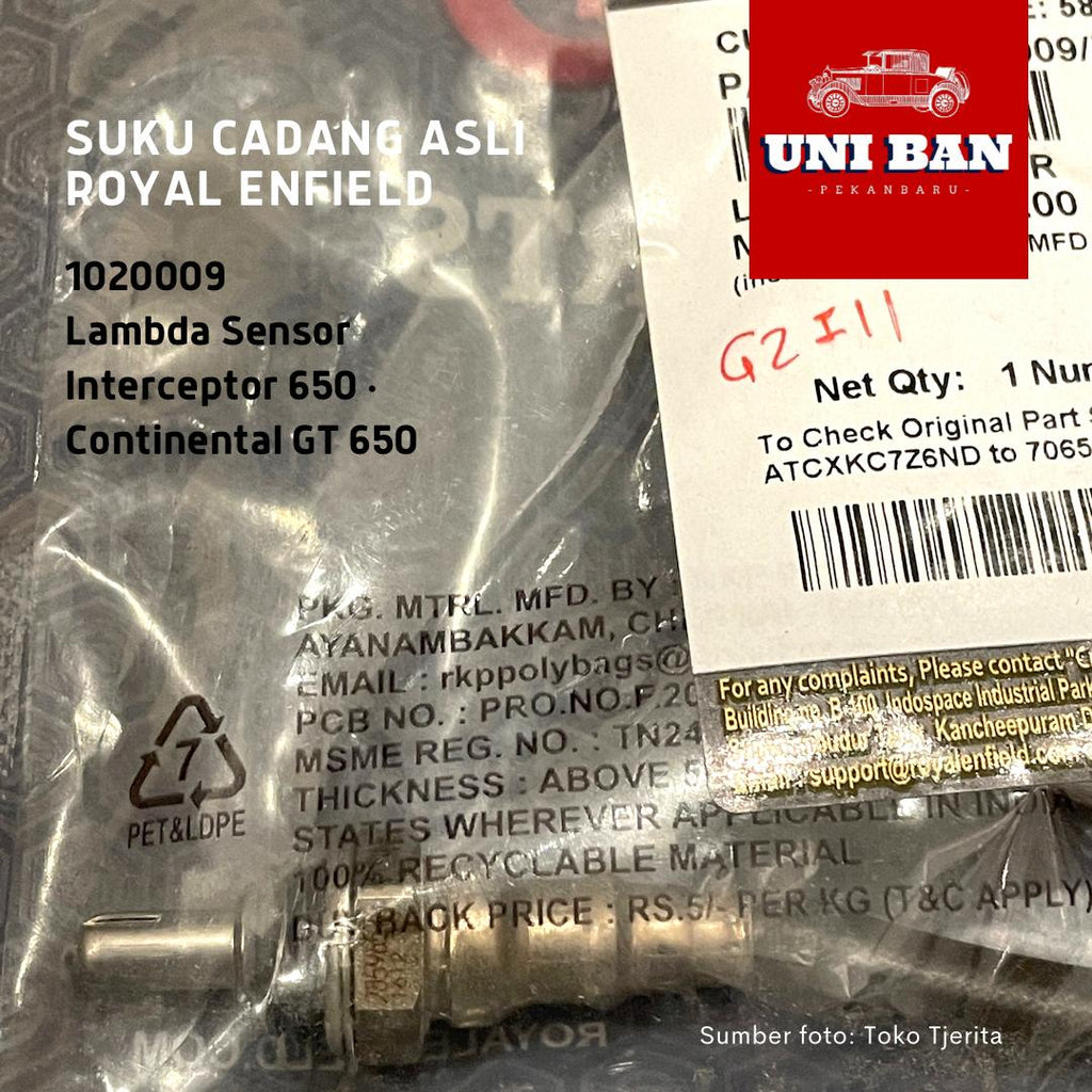 Sensor O2 Lambda Sensor 1020009 Interceptor 650 - Royal Enfield ASLI