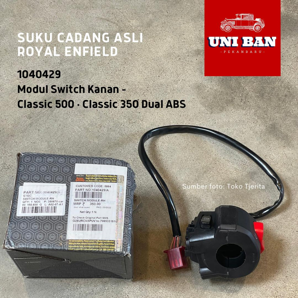 Modul Switch Kanan Classic 500 1040429 - Royal Enfield ASLI