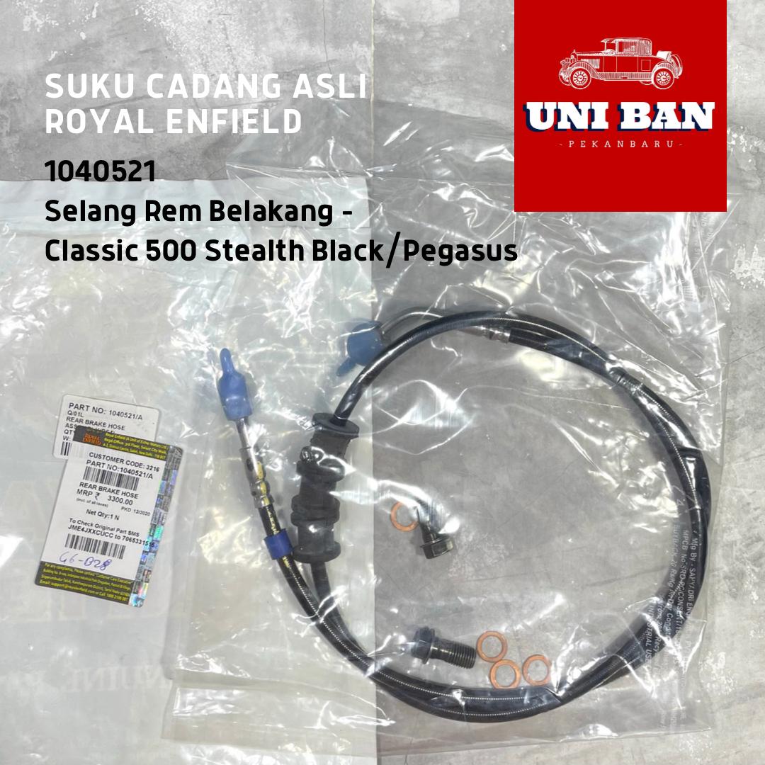 Selang Rem Belakang Classic 500 Euro 4 1040521 - Royal Enfield ASLI