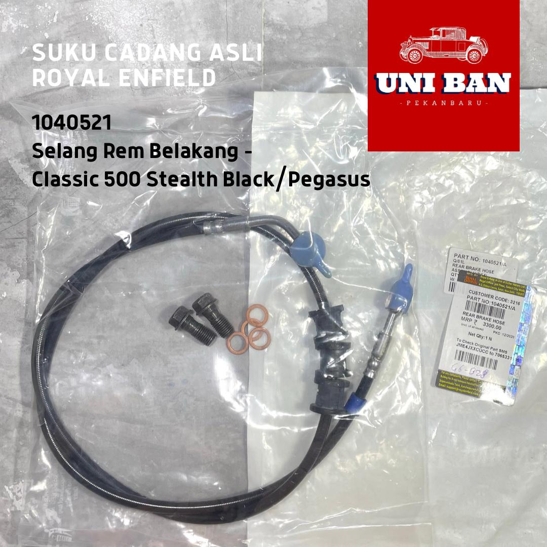 Selang Rem Belakang Classic 500 Euro 4 1040521 - Royal Enfield ASLI