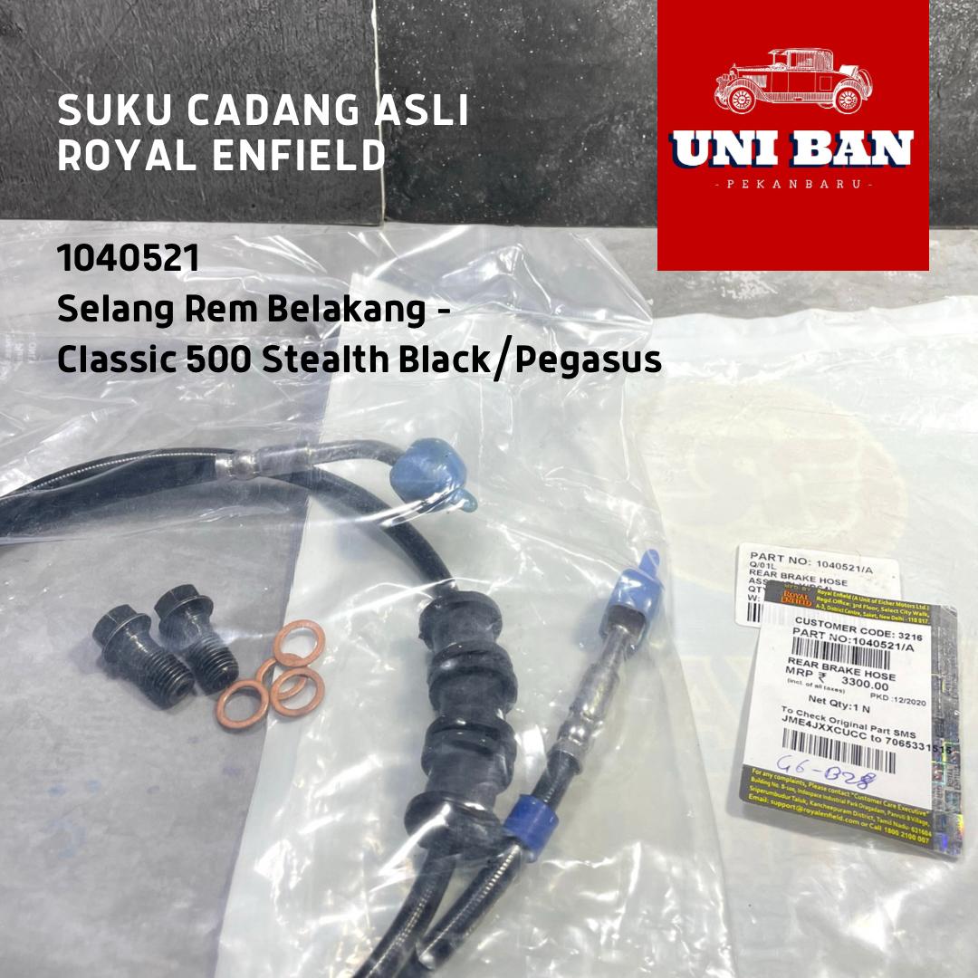 Selang Rem Belakang Classic 500 Euro 4 1040521 - Royal Enfield ASLI