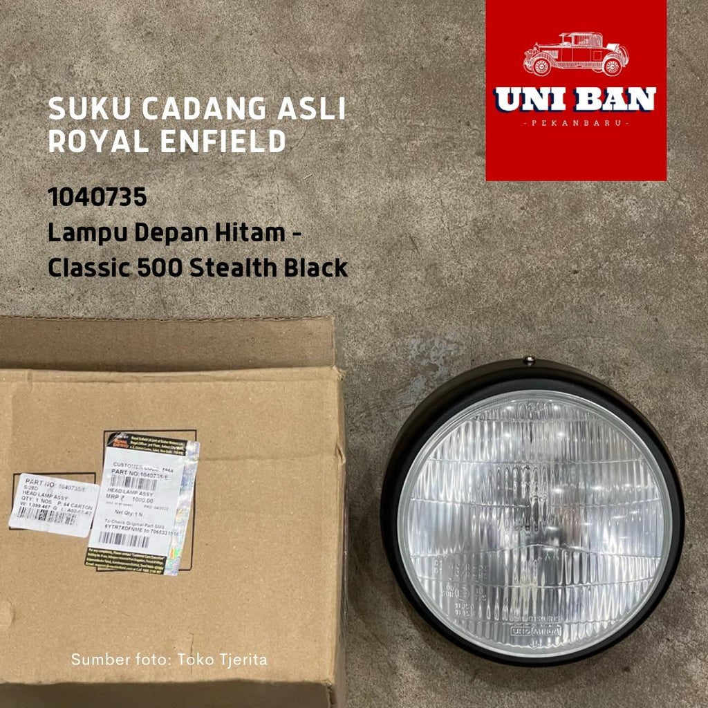Lampu Depan Hitam Classic 500 Stealth Black 1040735 - Royal Enfield ASLI