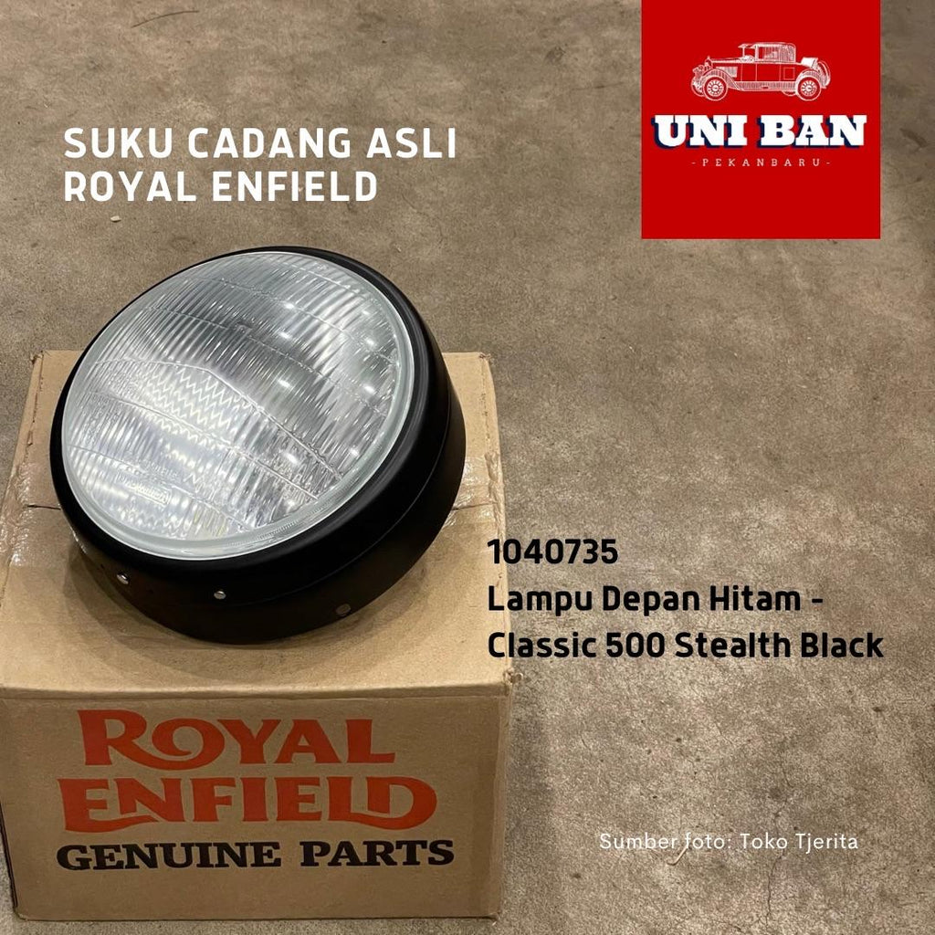 Lampu Depan Hitam Classic 500 Stealth Black 1040735 - Royal Enfield ASLI