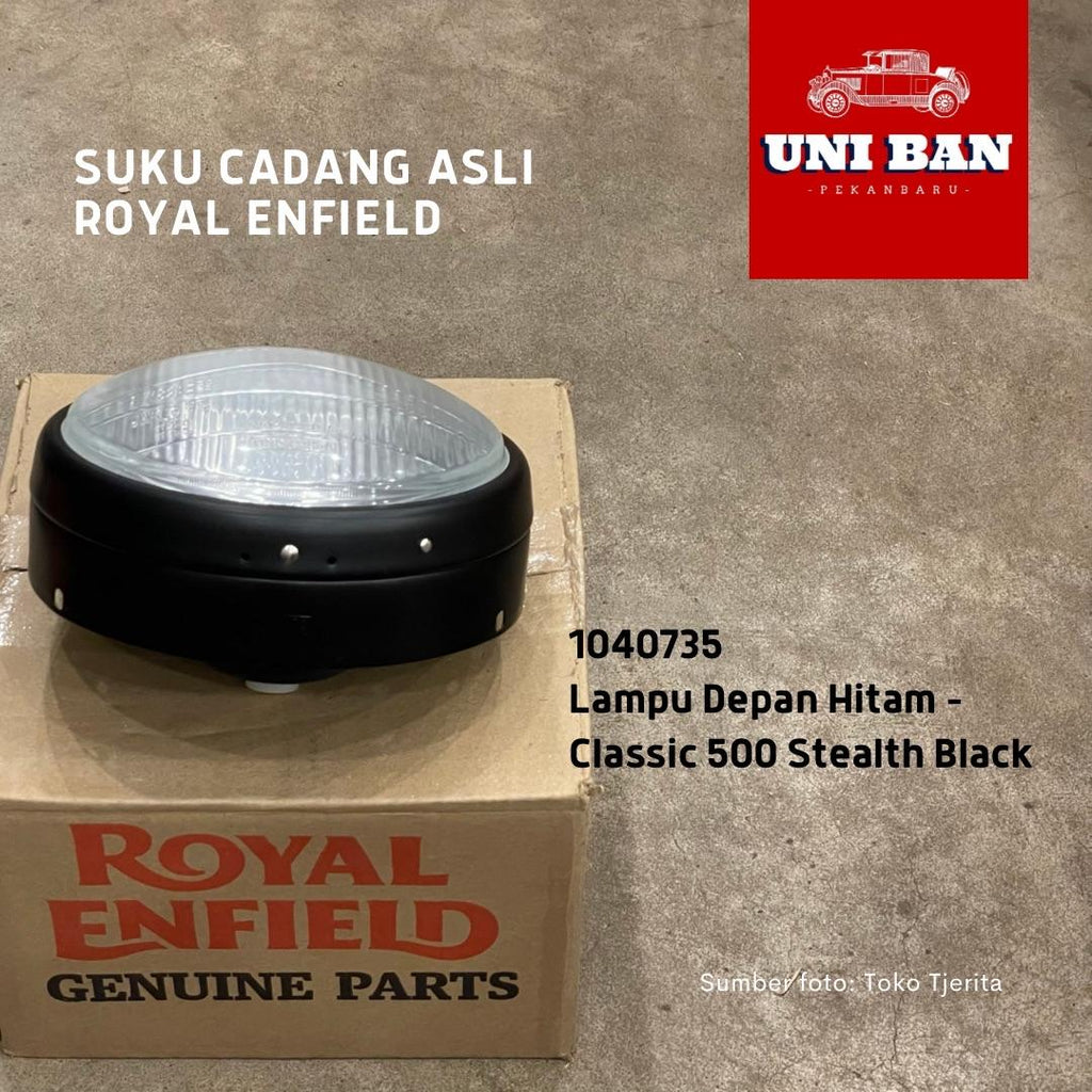 Lampu Depan Hitam Classic 500 Stealth Black 1040735 - Royal Enfield ASLI