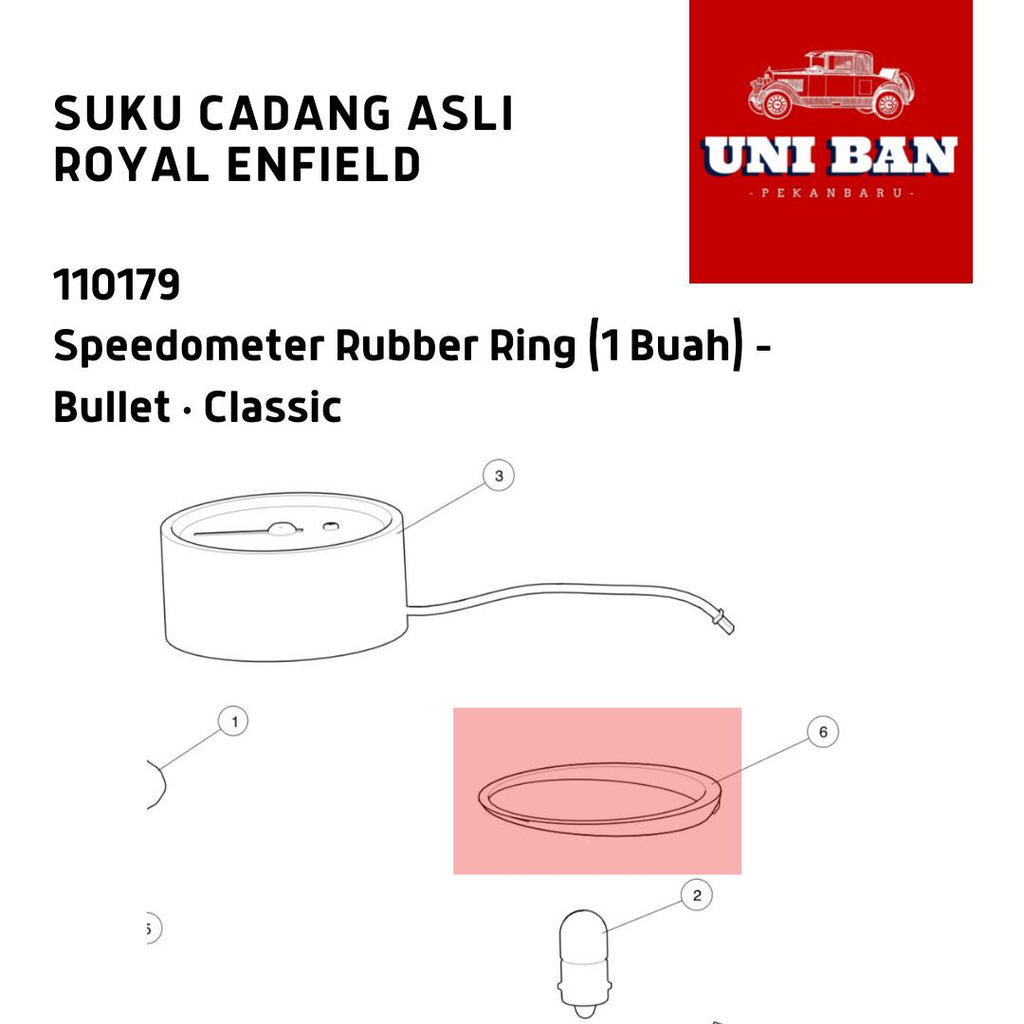 Karet Speedometer 110179 Rubber Ring Classic Bullet Royal Enfield ASLI
