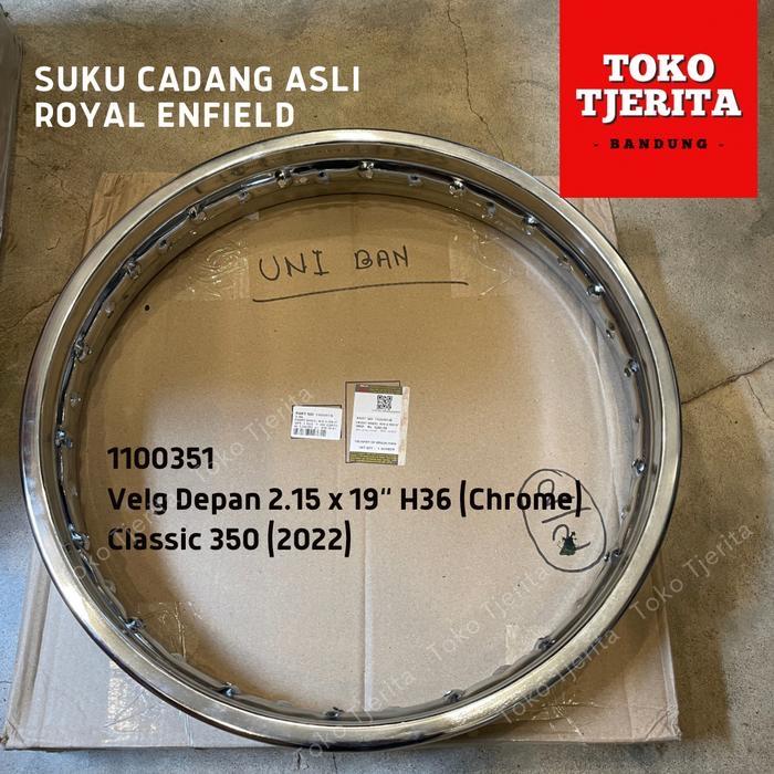Velg Depan 19" H36 Chrome Classic Reborn 1100351 - Royal Enfield ASLI