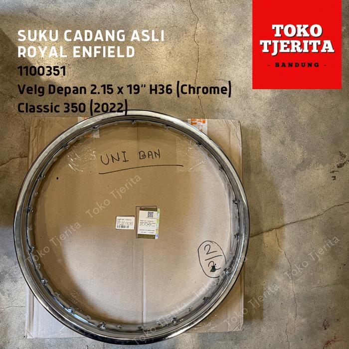 Velg Depan 19" H36 Chrome Classic Reborn 1100351 - Royal Enfield ASLI