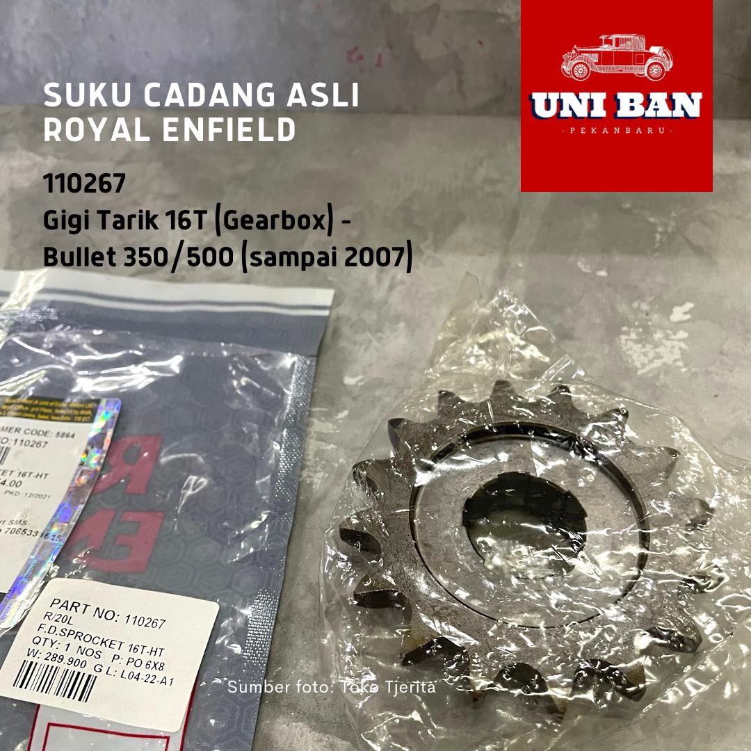 Gigi Tarik 16T Gearbox Bullet 1948-2007 110267 - Royal Enfield ASLI