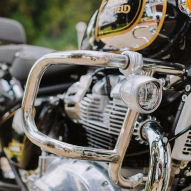 Silver Airfly Evo Engine Guards KXA00341 Classic 650 Super Meteor Shotgun - Royal Enfield ASLI