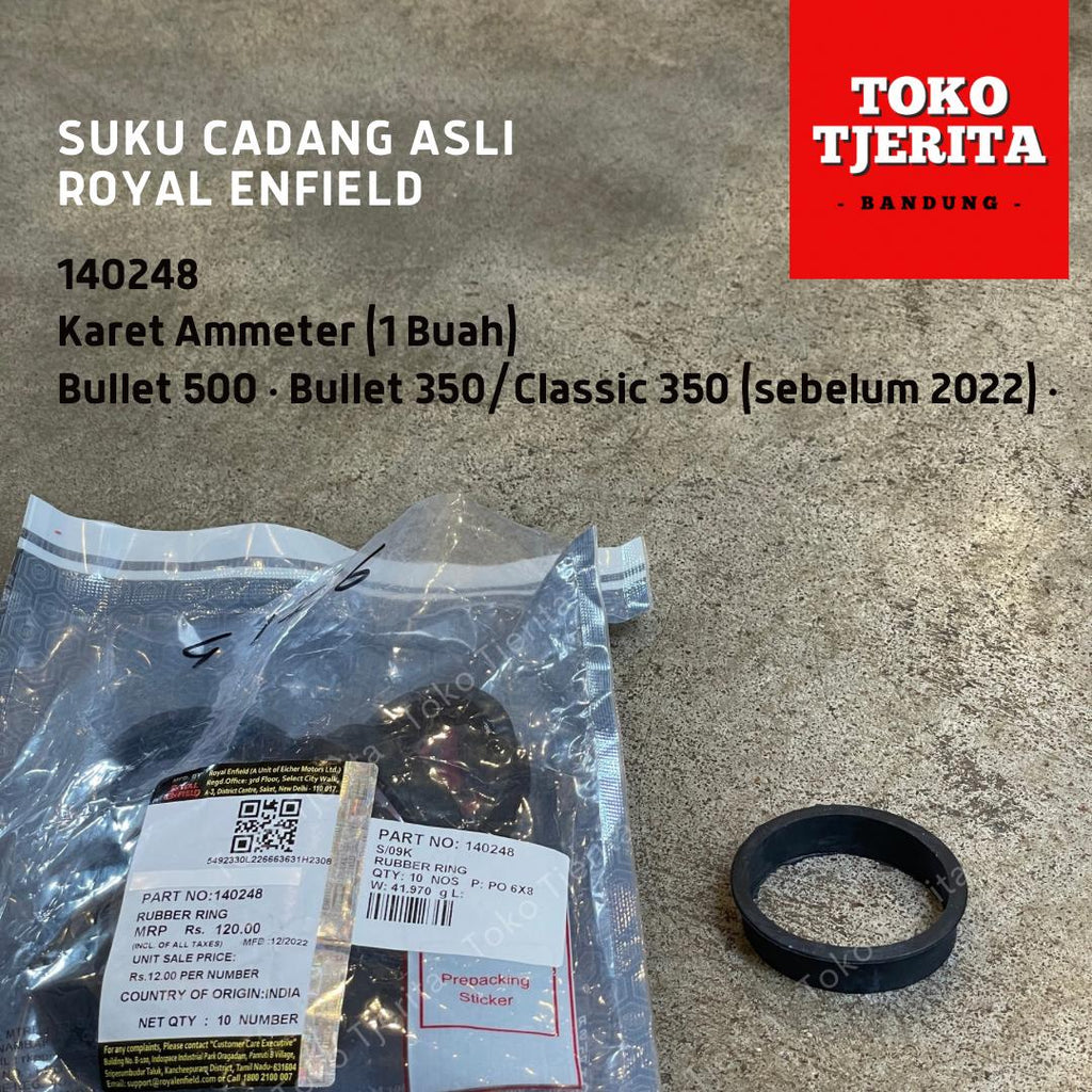 Karet Ammeter (1 Buah) Bullet Classic 350 Bullet 500 (karburator) 140248 - Royal Enfield ASLI