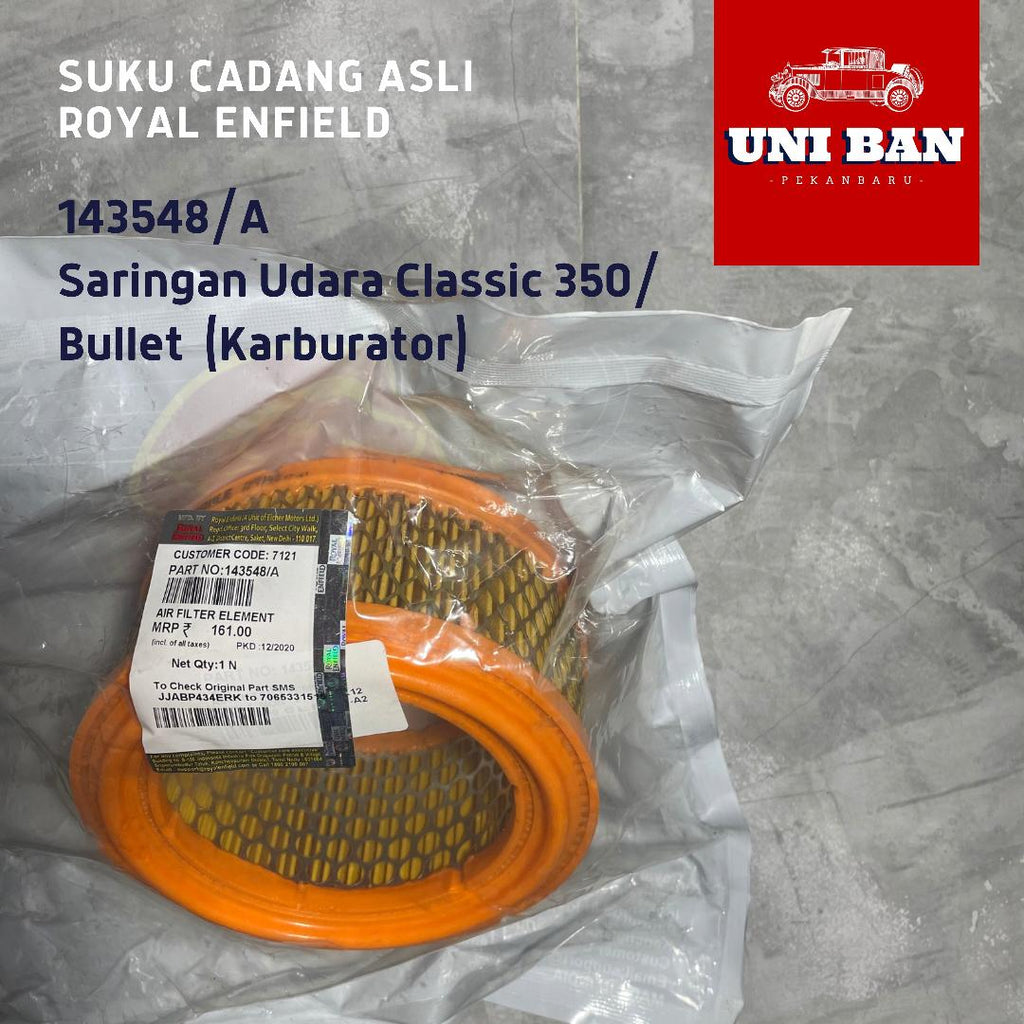 Saringan Udara 143548/A Air Filter Classic 350 - Royal Enfield ASLI