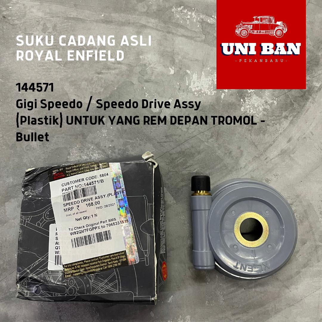 Gigi Speedo Drive Rem Depan Tromol 144571 Bullet - Royal Enfield ASLI