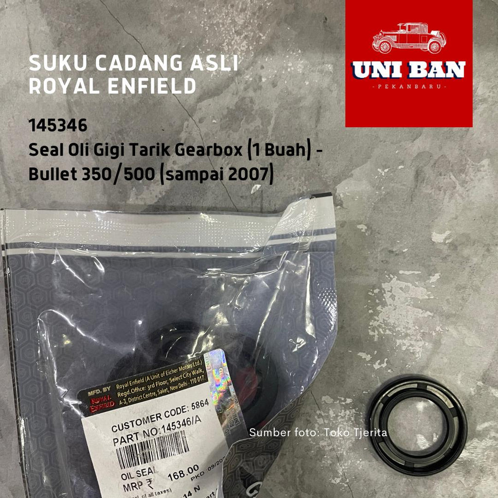 Seal Oli (1 Buah) Gearbox Bullet 2002-2007 145346 - Royal Enfield ASLI