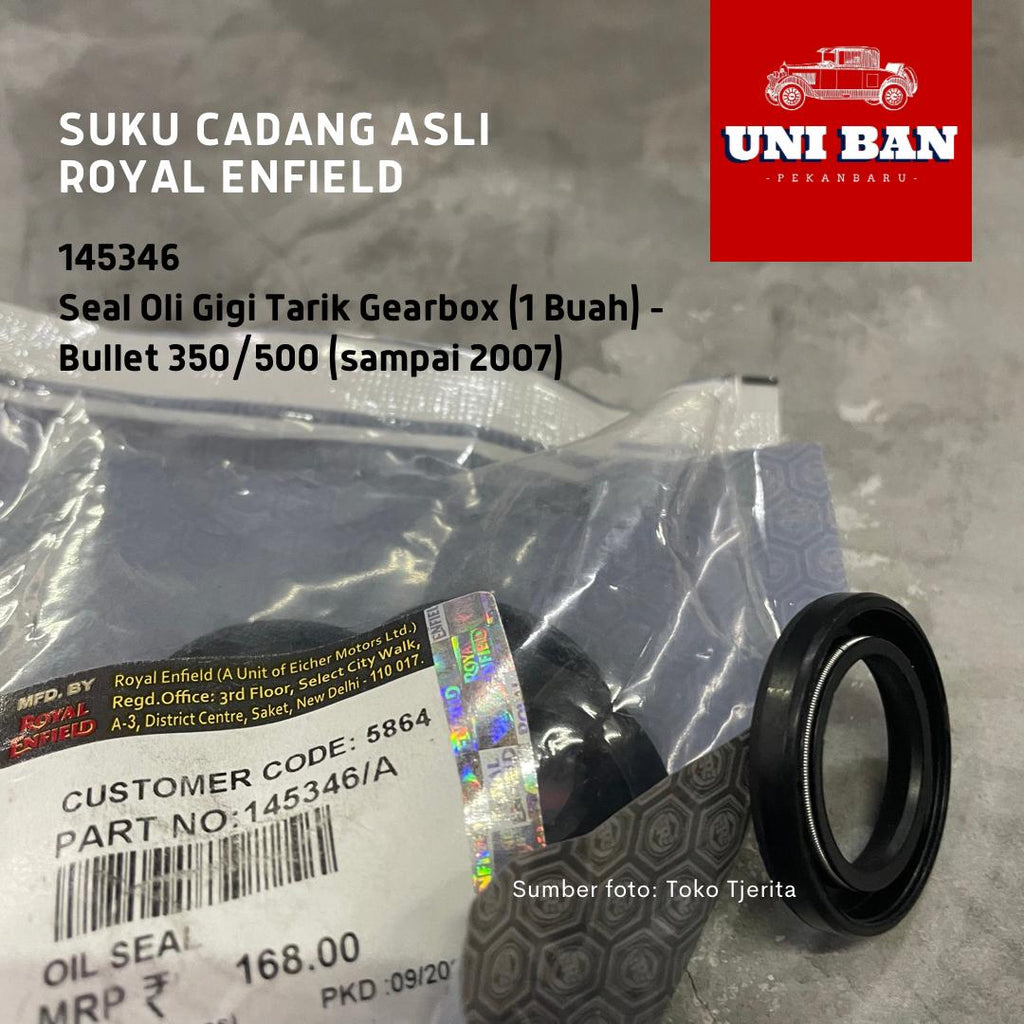 Seal Oli (1 Buah) Gearbox Bullet 2002-2007 145346 - Royal Enfield ASLI