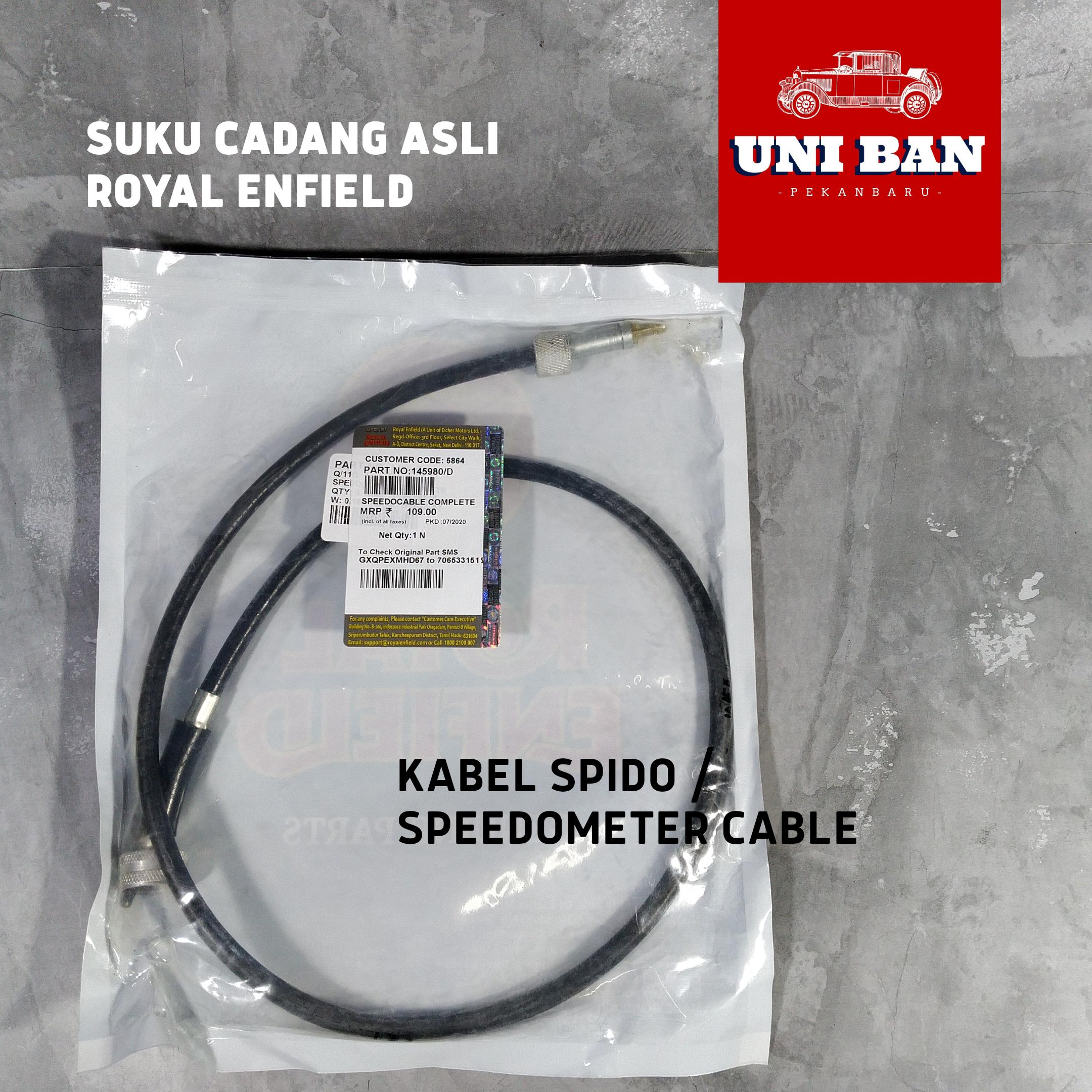 Kabel spido / Speedo Speedometer cable ujung besar Speedocable 145980 Bullet Classic 350 500 - Royal Enfield ASLI