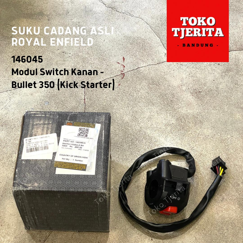 Modul Switch Kanan Bullet 350 146045 - Royal Enfield ASLI