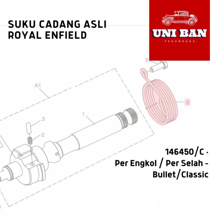 Per Engkol 146450 Selah Kick Starter Kickstarter KS Spring Classic 350 500 - Royal Enfield ASLI