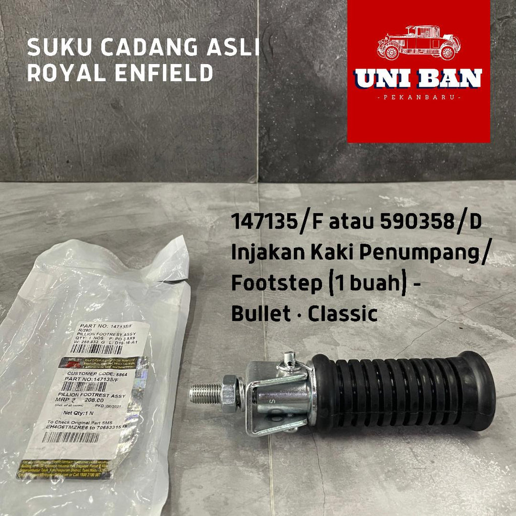 Footstep Belakang Classic Bullet Foot Step - Royal Enfield ASLI