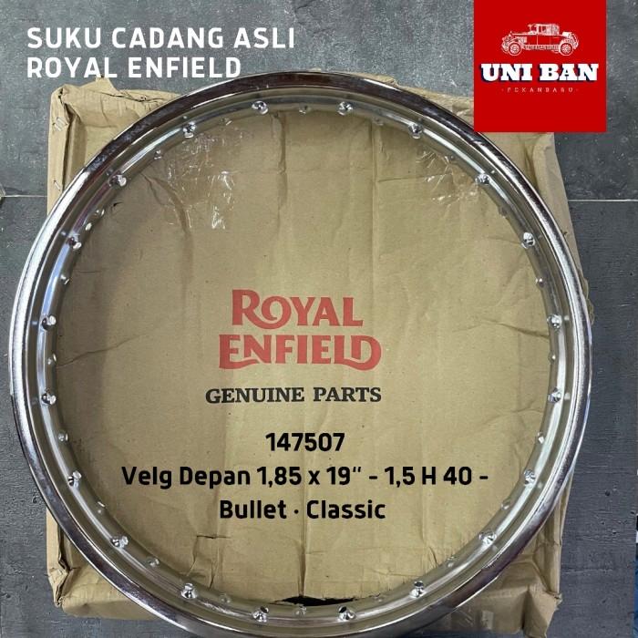 Velg Depan Chrome 1.85 x 19" H 40 Classic Bullet - Royal Enfield ASLI