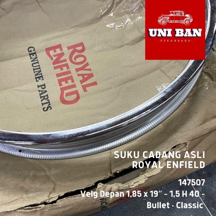 Velg Depan Chrome 1.85 x 19" H 40 Classic Bullet - Royal Enfield ASLI