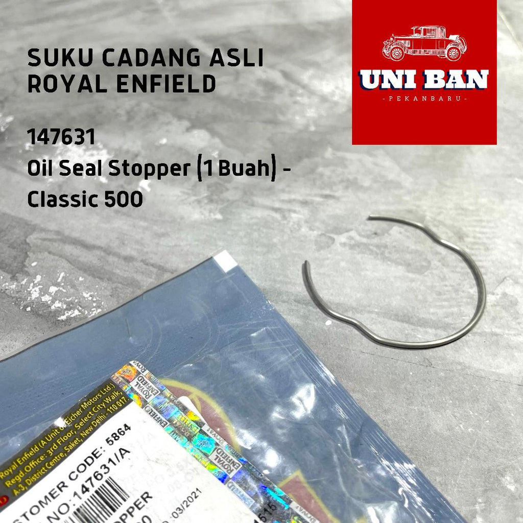 Stopper Seal Oli Classic (1 Buah) 147631 - Royal Enfield ASLI