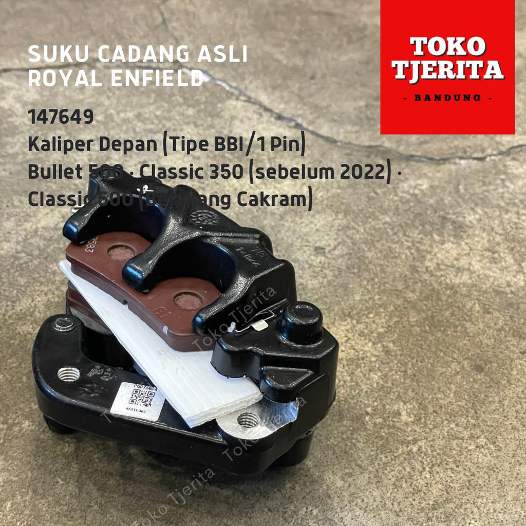 Caliper Kaliper Depan Tipe BBI Rem Cakram Classic 147649 - Royal Enfield ASLI