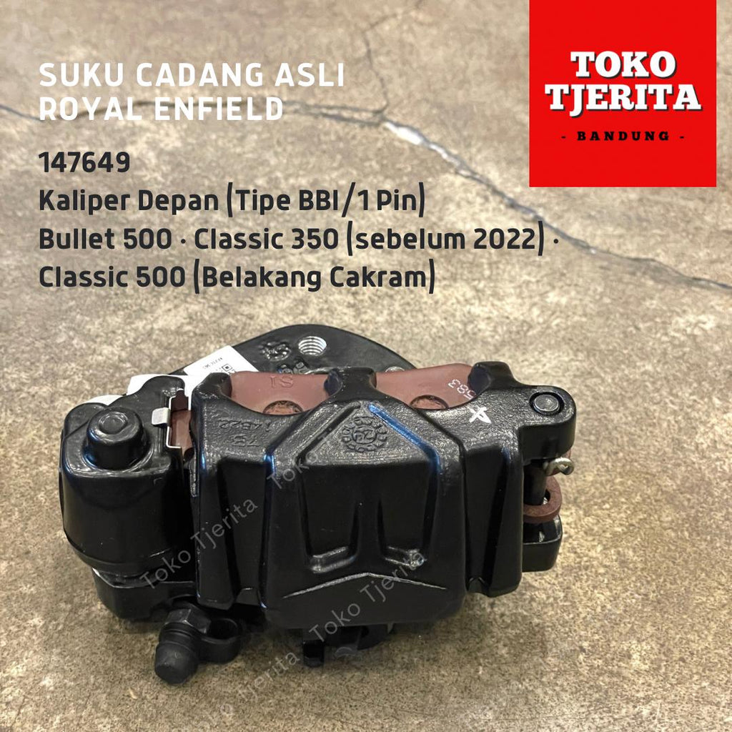 Caliper Kaliper Depan Tipe BBI Rem Cakram Classic 147649 - Royal Enfield ASLI