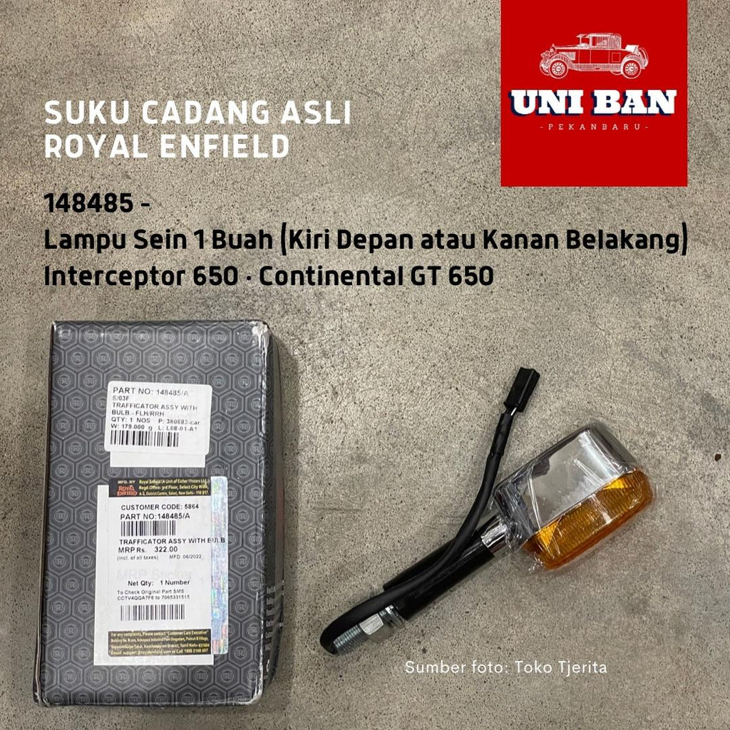Lampu Sein (1 Buah) Interceptor Continental GT 650 148486 148485 - Royal Enfield ASLI