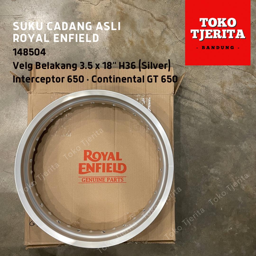 Velg Belakang Silver Interceptor 650 148504 - Royal Enfield ASLI