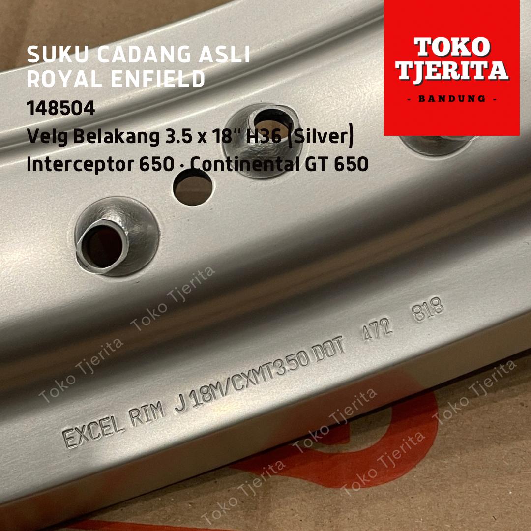 Velg Belakang Silver Interceptor 650 148504 - Royal Enfield ASLI