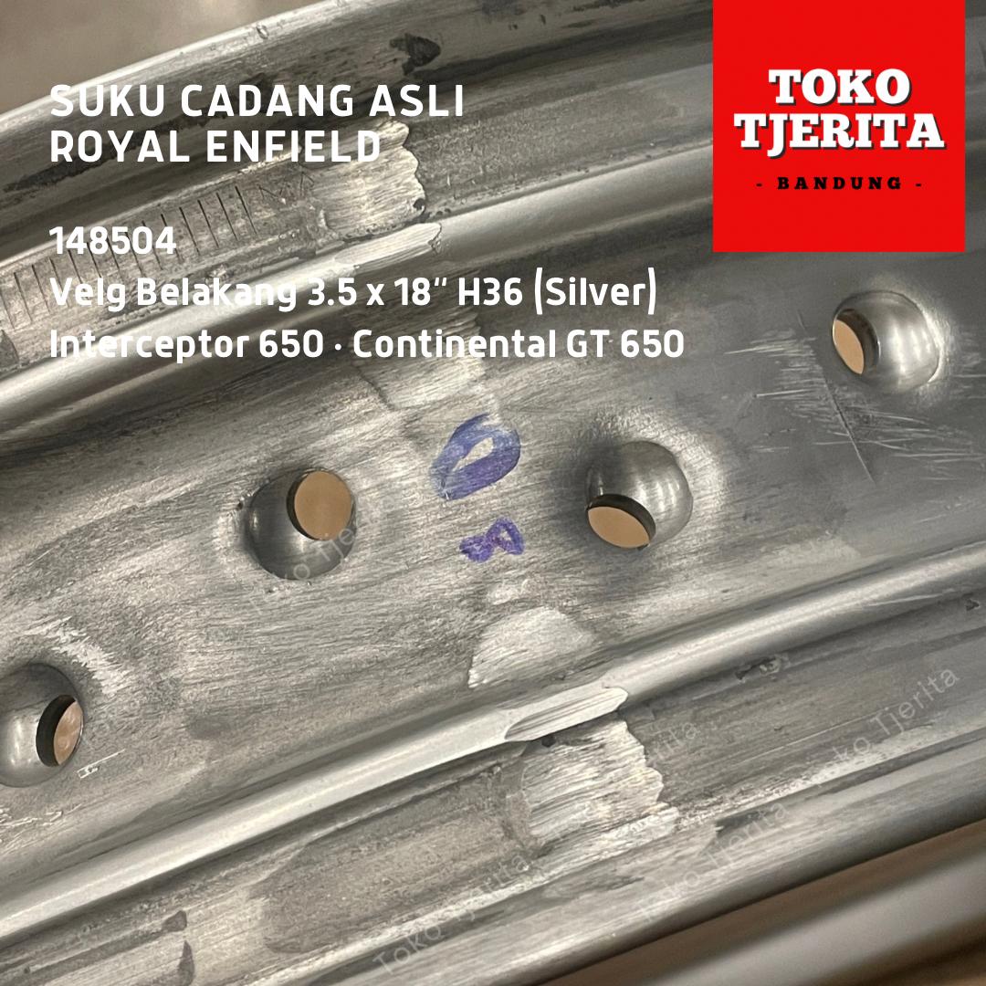 Velg Belakang Silver Interceptor 650 148504 - Royal Enfield ASLI