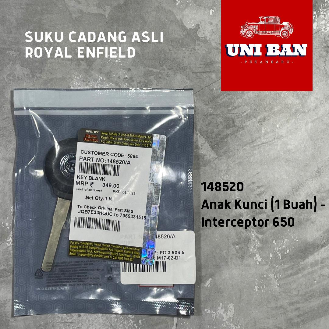 Anak Kunci (1 Buah) 148520 Interceptor dan Meteor - Royal Enfield ASLI