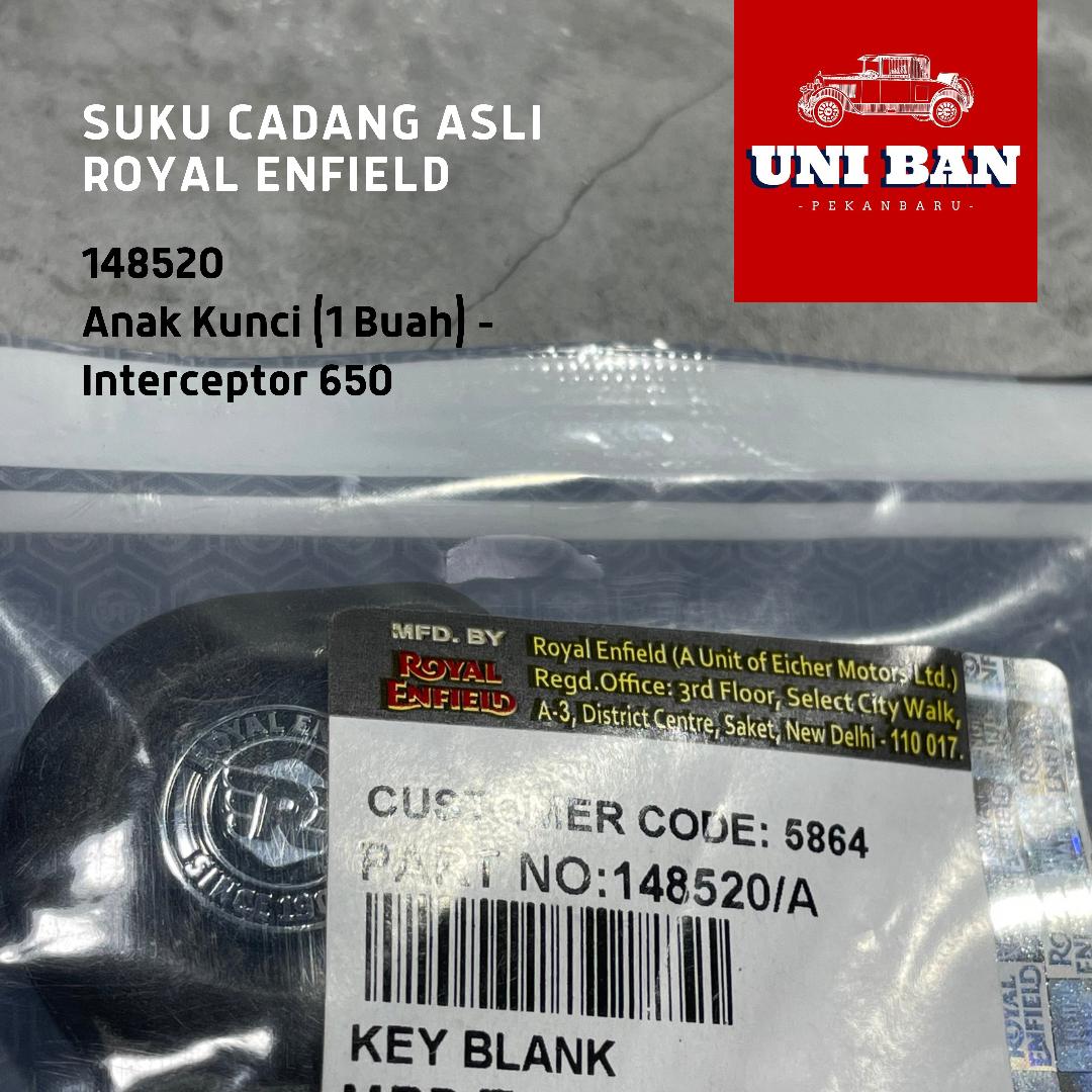 Anak Kunci (1 Buah) 148520 Interceptor dan Meteor - Royal Enfield ASLI