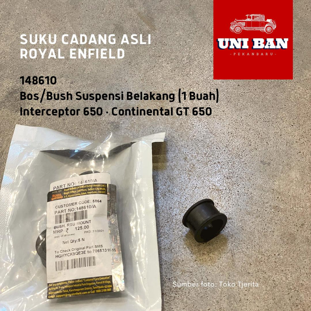 Bush 1 Buah Shock Belakang Interceptor 148610 - Royal Enfield ASLI