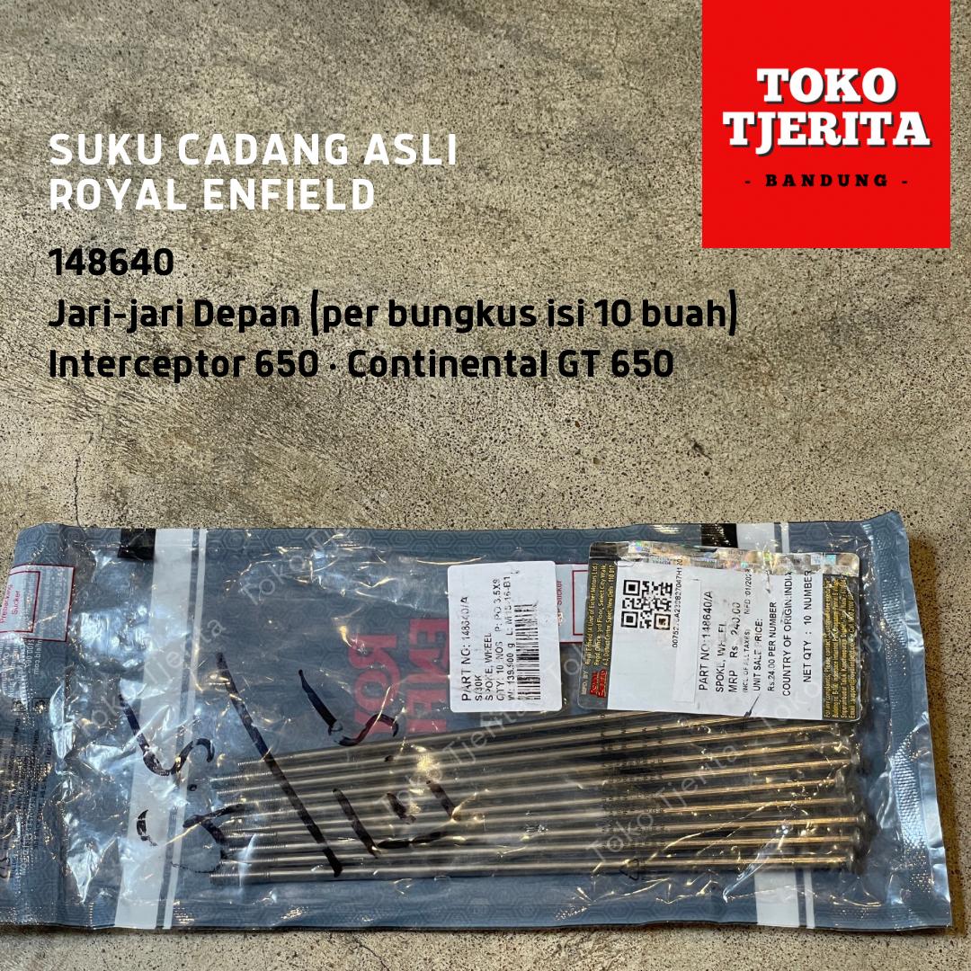 Jari-jari Depan (10 Buah) Interceptor 650 148640 - Royal Enfield ASLI