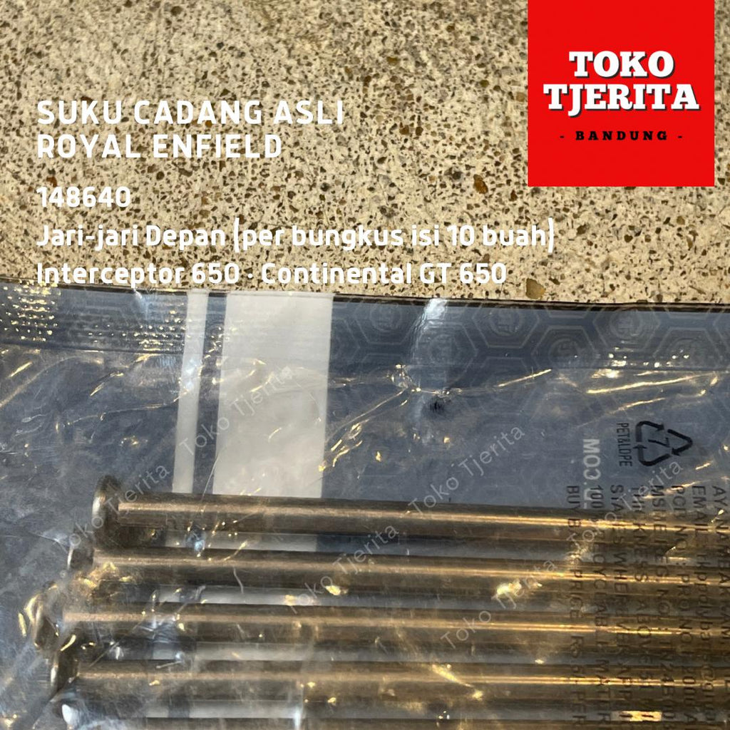 Jari-jari Depan (10 Buah) Interceptor 650 148640 - Royal Enfield ASLI