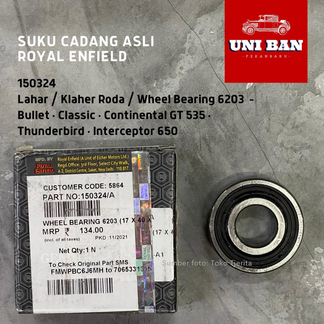 Bearing Klaher Lahar Roda Depan Belakang 150324 - Royal Enfield ASLI