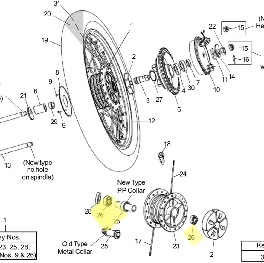 Bearing Klaher Lahar Roda Depan Belakang 150324 - Royal Enfield ASLI