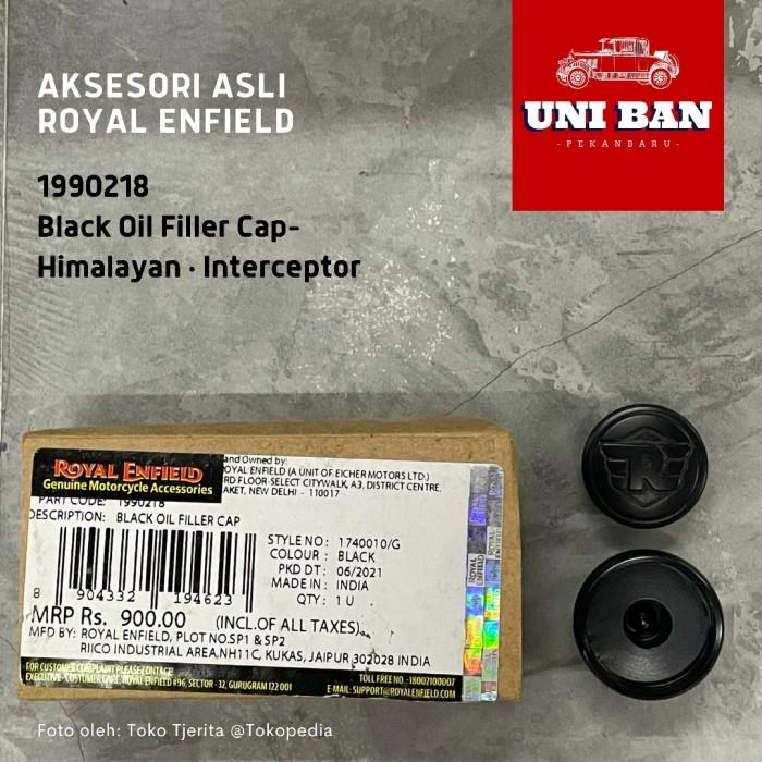 Black Oil Filler Cap 1990218 Himalayan Interceptor Royal Enfield ASLI
