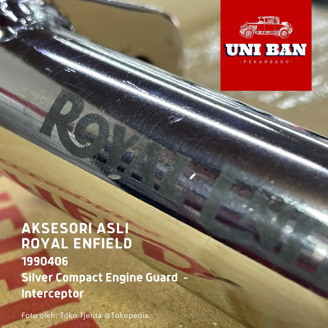 Silver Compact Engine Guard 1990406 Interceptor - Royal Enfield ASLI