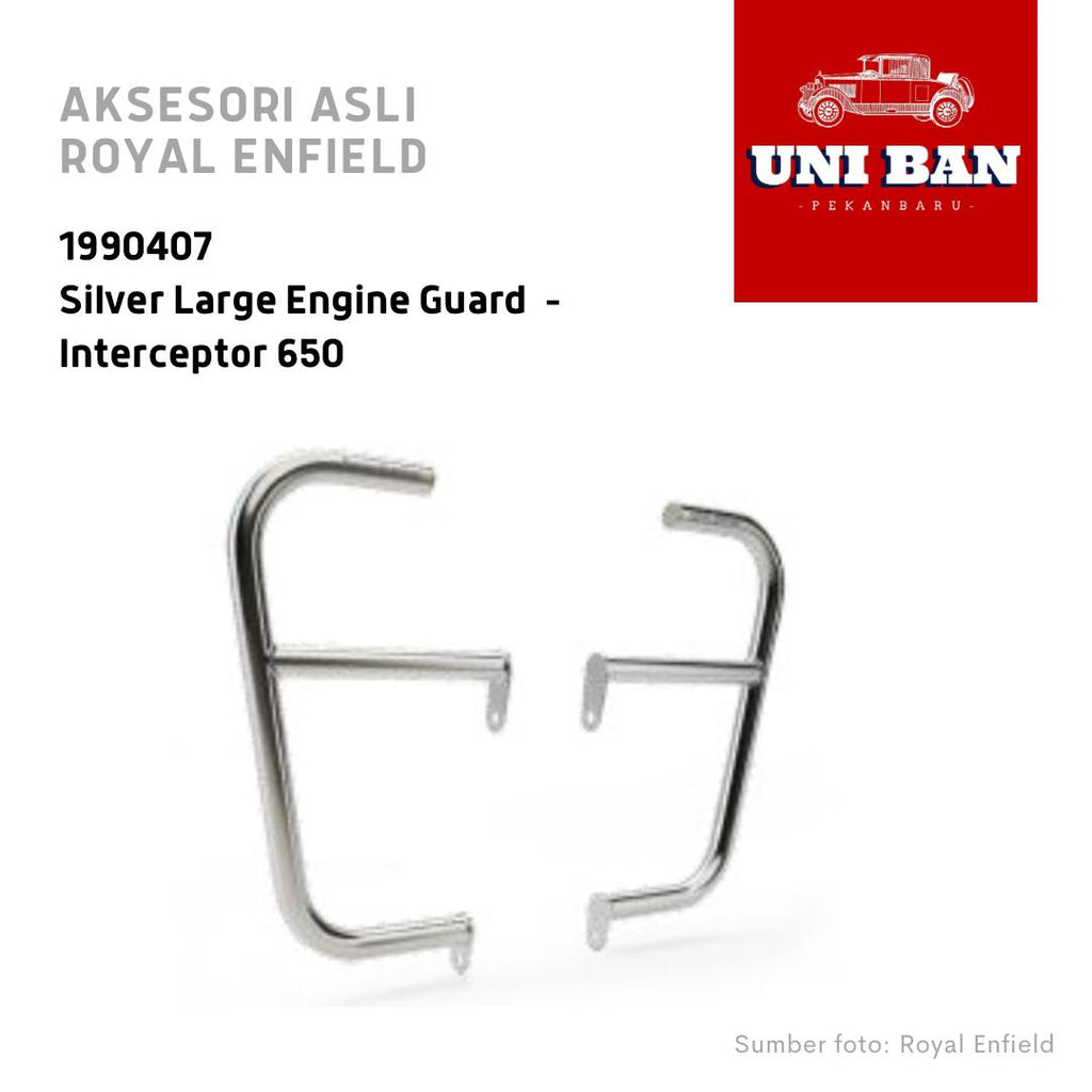Silver Large Engine Guard Interceptor 650 1990407 - Royal Enfield ASLI