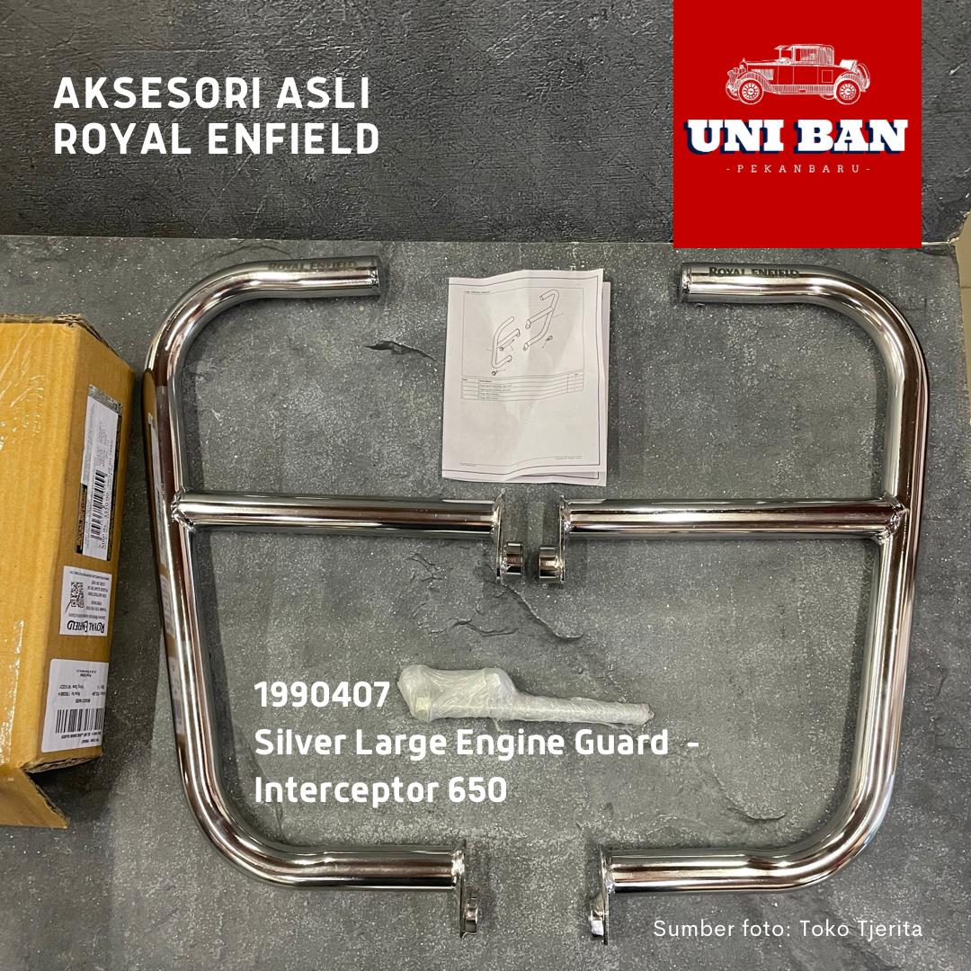 Silver Large Engine Guard Interceptor 650 1990407 - Royal Enfield ASLI