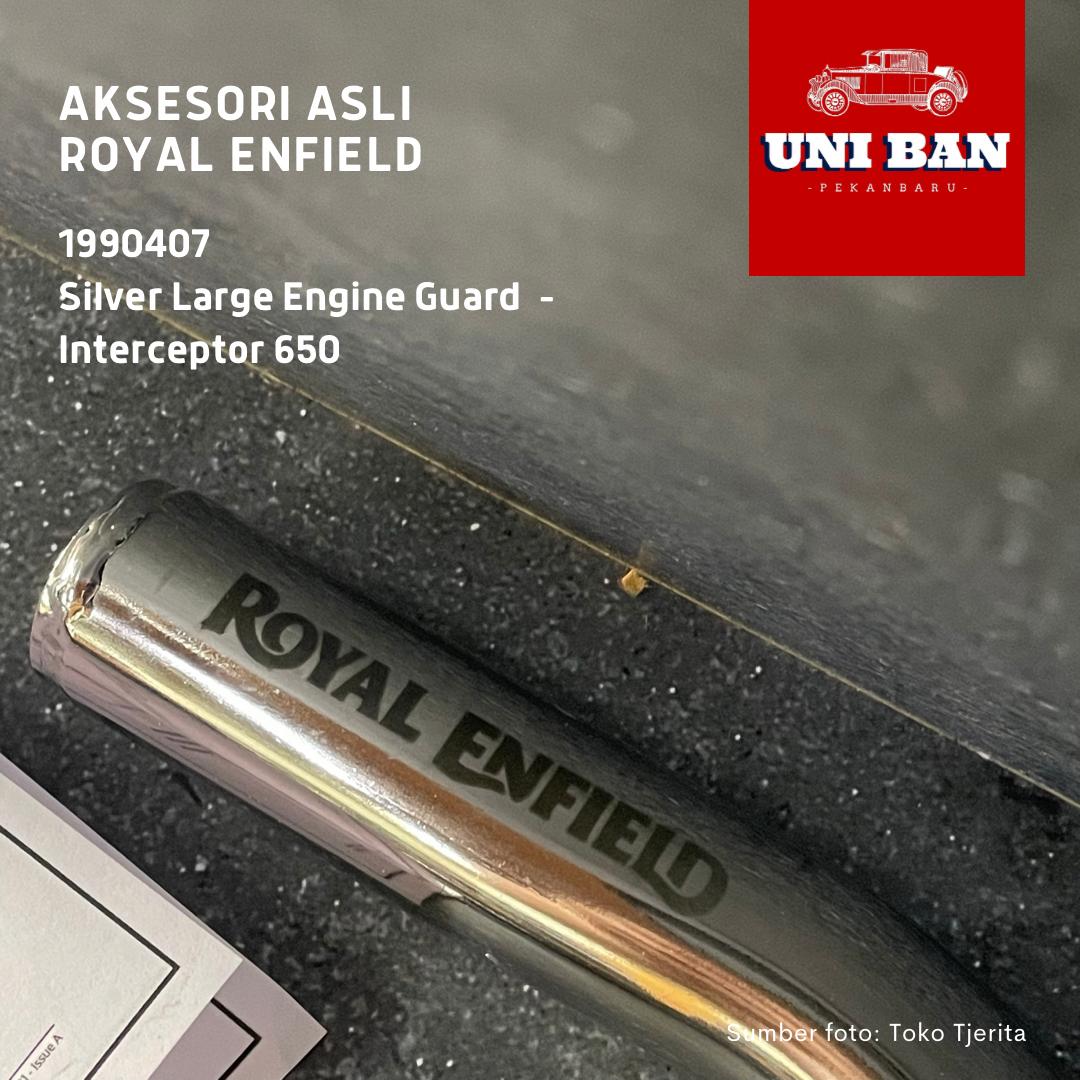 Silver Large Engine Guard Interceptor 650 1990407 - Royal Enfield ASLI