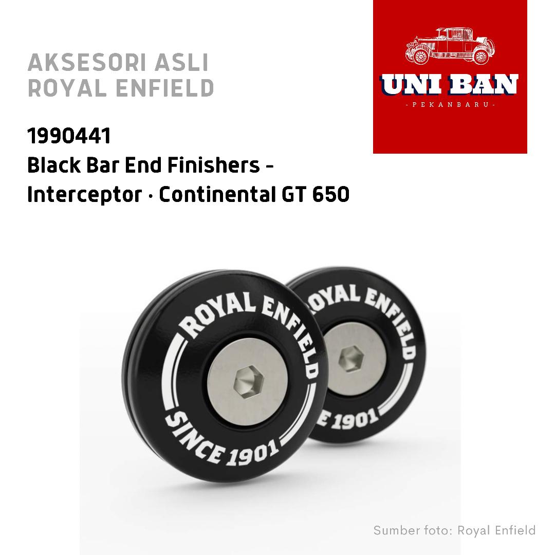 Black Bar End Finishers 1990441 Jalu Stang Interceptor Royal Enfield