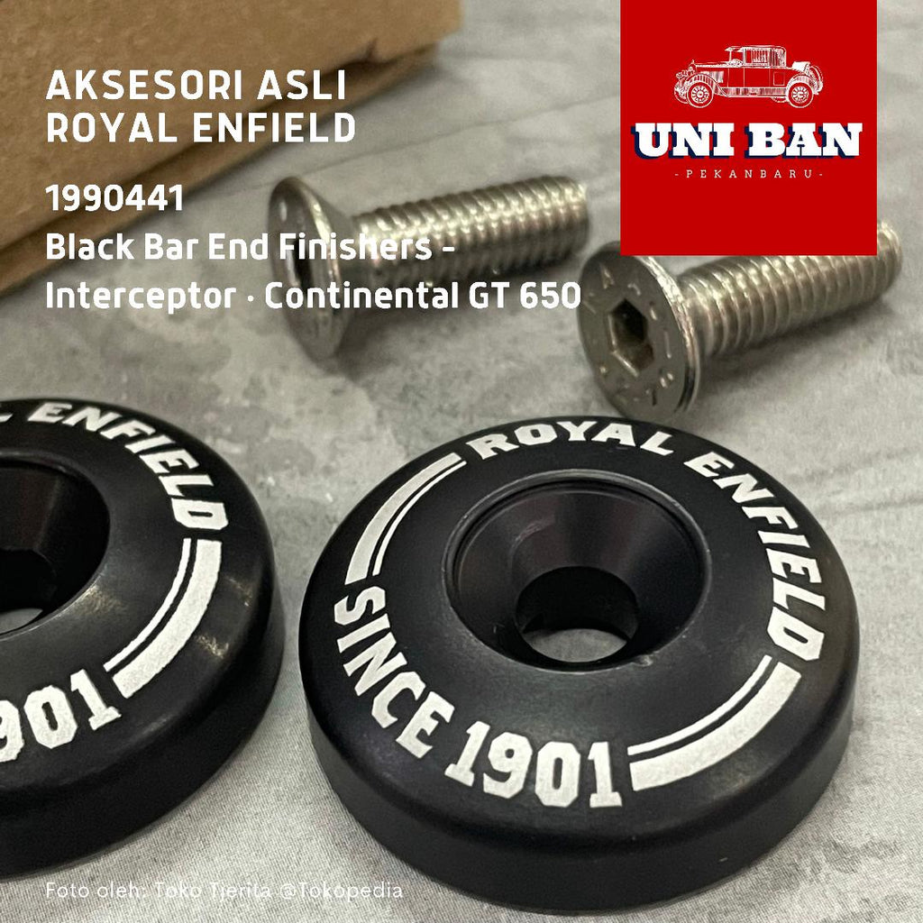 Black Bar End Finishers 1990441 Jalu Stang Interceptor Royal Enfield