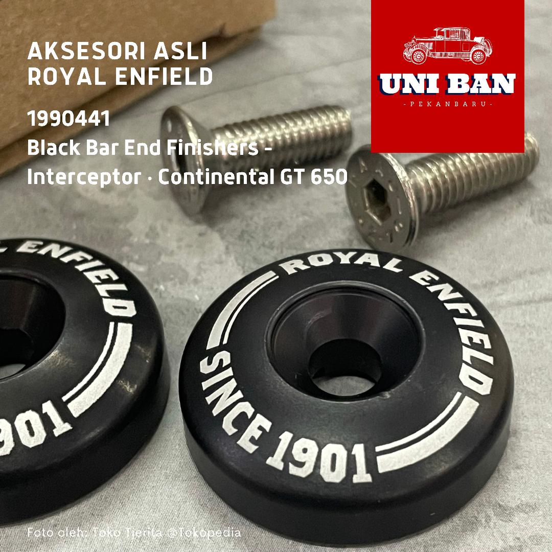 Black Bar End Finishers 1990441 Jalu Stang Interceptor Royal Enfield